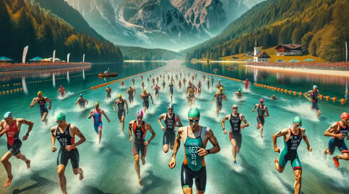 Illustration d'un triathlon